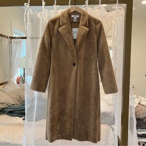 Magaschoni faux fur long coat